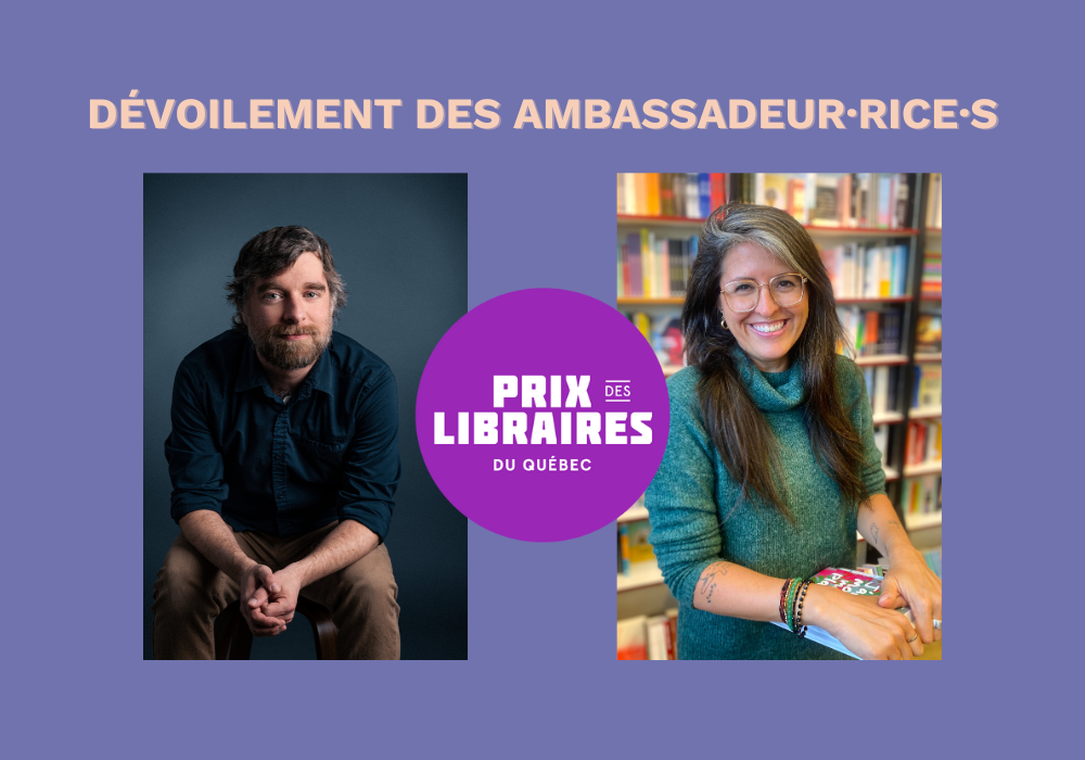 Dévoilement des ambassadeur·rice·s du Prix des libraires 2025